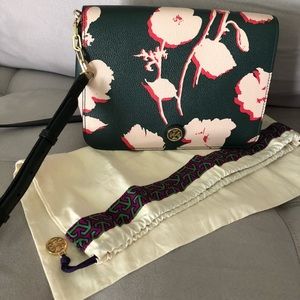 TORY BURCH floral crossbody bag